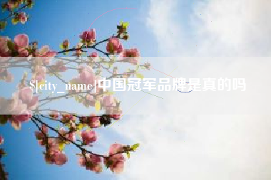 琼海中国冠军品牌是真的吗