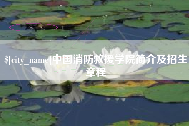琼海中国消防救援学院简介及招生章程