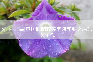 琼海中国消防救援学院毕业之后怎么工作