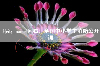 琼海回看：全国中小学生消防公开课