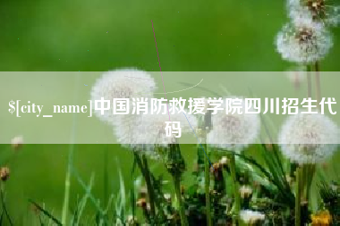 琼海中国消防救援学院四川招生代码
