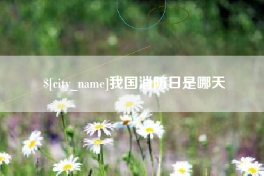 琼海我国消防日是哪天