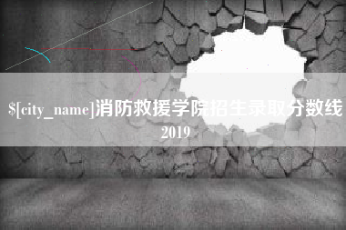 琼海消防救援学院招生录取分数线2019