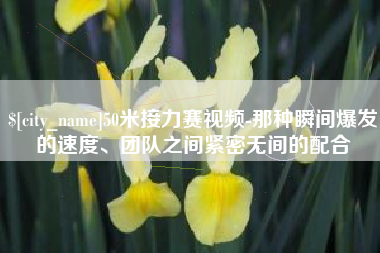 琼海50米接力赛视频-那种瞬间爆发的速度、团队之间紧密无间的配合