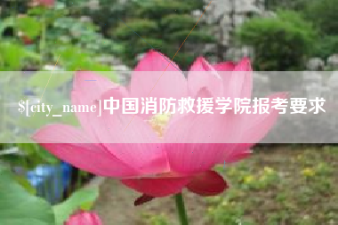 琼海中国消防救援学院报考要求