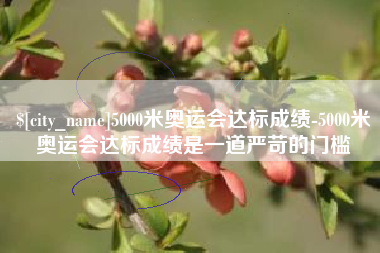 琼海5000米奥运会达标成绩-5000米奥运会达标成绩是一道严苛的门槛