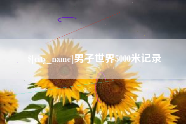 琼海男子世界5000米记录