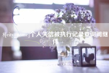 琼海个人失信被执行记录查询阚继伟