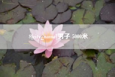 琼海男子 5000米