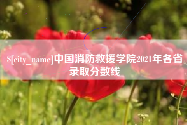 琼海中国消防救援学院2021年各省录取分数线