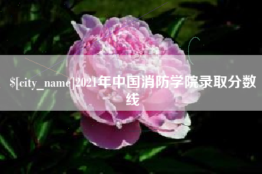 琼海2021年中国消防学院录取分数线