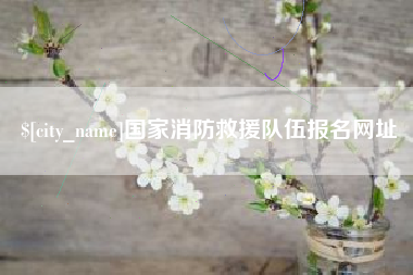 琼海国家消防救援队伍报名网址