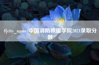 琼海中国消防救援学院2021录取分数