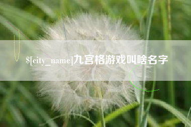 琼海九宫格游戏叫啥名字