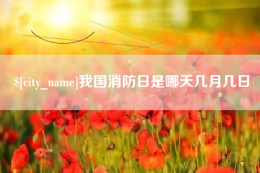 琼海我国消防日是哪天几月几日