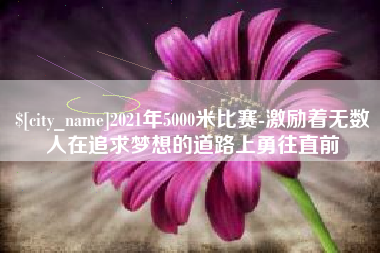 琼海2021年5000米比赛-激励着无数人在追求梦想的道路上勇往直前