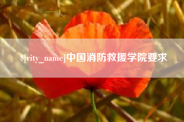 琼海中国消防救援学院要求