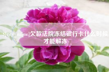 琼海欠款法院冻结银行卡什么时候才能解冻