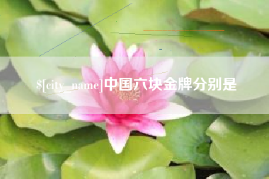 琼海中国六块金牌分别是